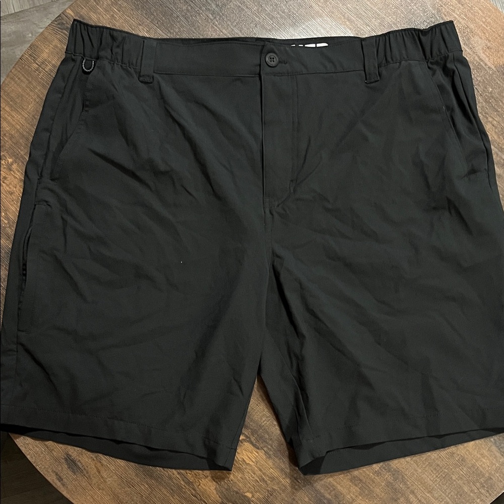 Eddie Bauer Men's Black Flat Front Shorts